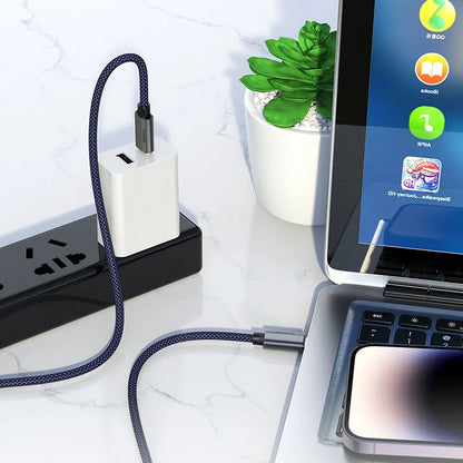 240W USB-C Kabel Dunkelblau – PD & QC3.0 Schnellladen