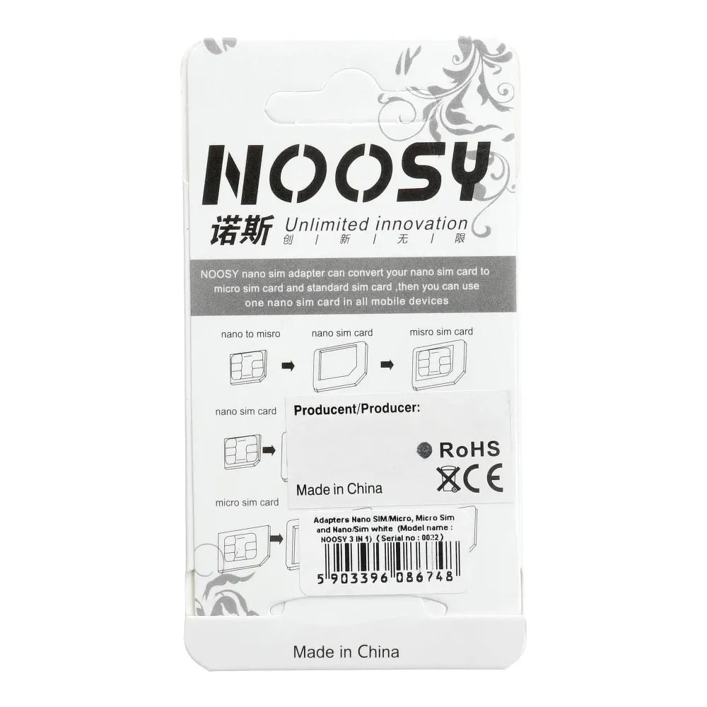 3-in-1 SIM Adapter Set – Nano, Micro & Standard SIM Konverter