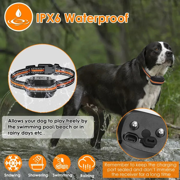 2 In 1 Dog GPS Fence Tracker Wireless GPS Dog Fence GPS Dog Collar With 32-2887FT Radius IPX6 Waterproof