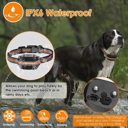 2 In 1 Dog GPS Fence Tracker Wireless GPS Dog Fence GPS Dog Collar With 32-2887FT Radius IPX6 Waterproof