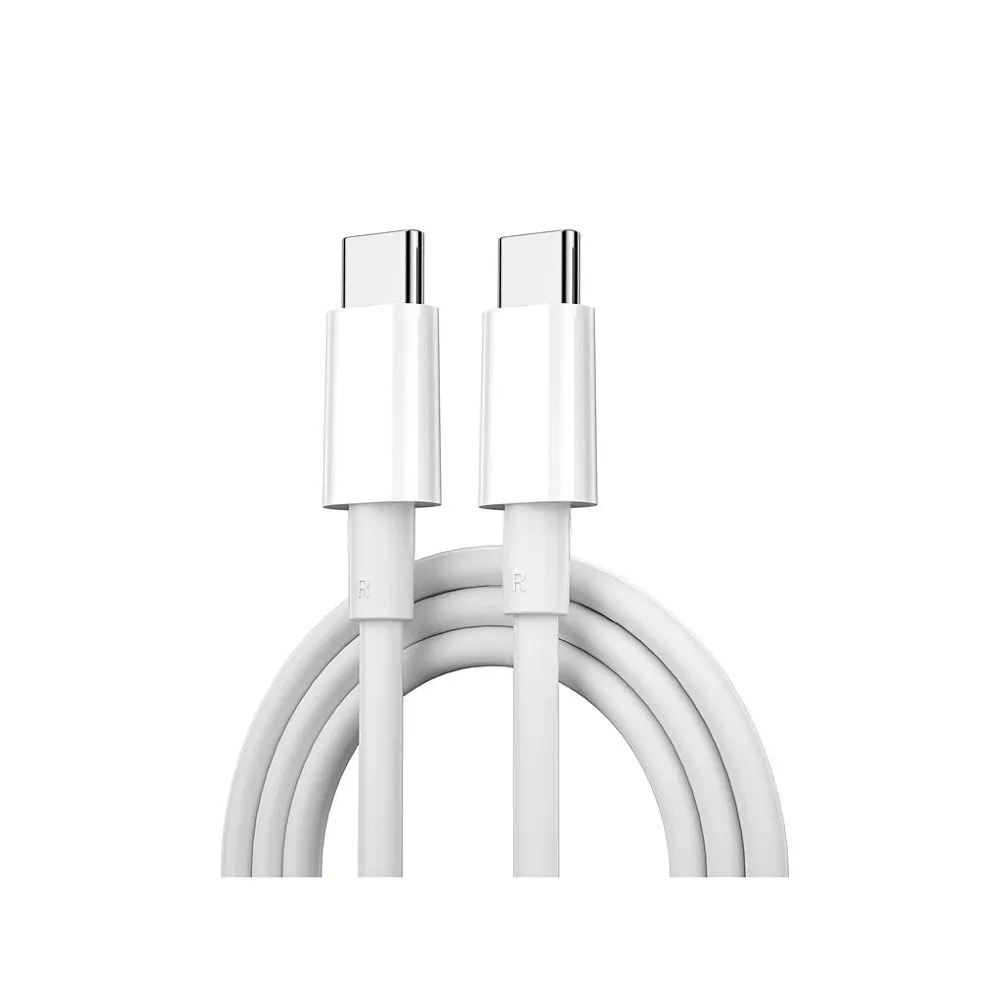 100W USB-C auf USB-C Kabel 1,2 m – Schnellladen Weiß