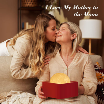 16-Color Lamp With Stand And Remote, Moon Lamp, LED Night Light With Dock, Creative Moon Light Uniq