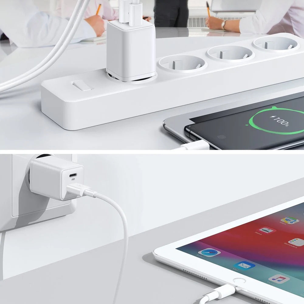 30W USB-C Wandladegerät – Quick Charge 3.0 & PD