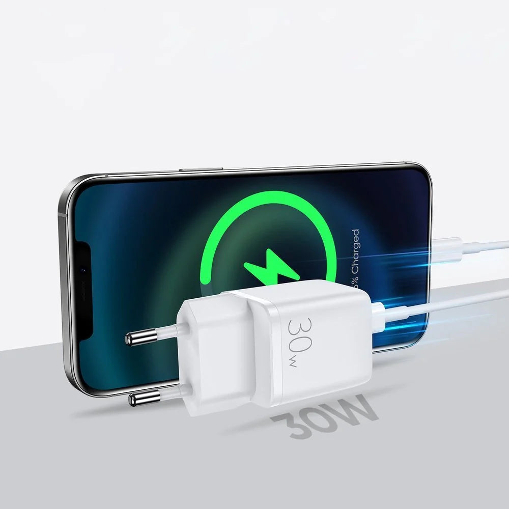 30W USB-C Wandladegerät – Quick Charge 3.0 & PD